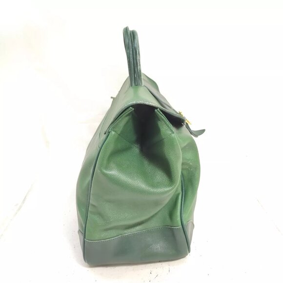 LONG CHAMP Hand Bag Green Leather 3654452 - Picture 3 of 9